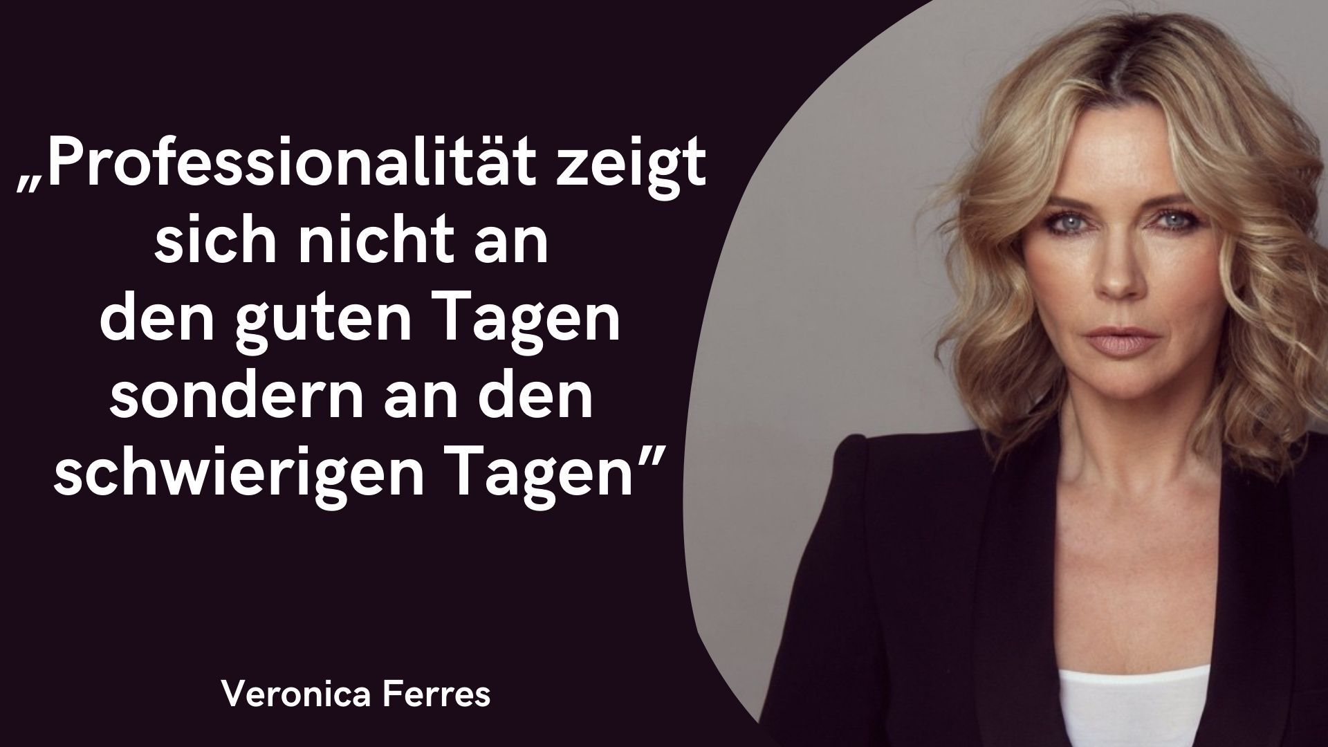 „Professionalität zeigt sich nicht an guten Tagen. Sondern an schlechten.“